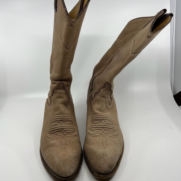 Vintage Woman's Justin Buckskin Cowboy Boots 7 1/2M - Picture 2 of 16